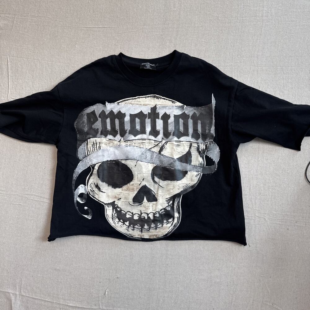 Mixed Emotions Black "Pirate" T Size Large